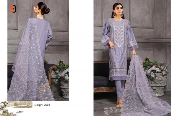 Shraddha Bin Saeed Dhagga Kari Collection Vol 2 Cotton Pakistani Suit
